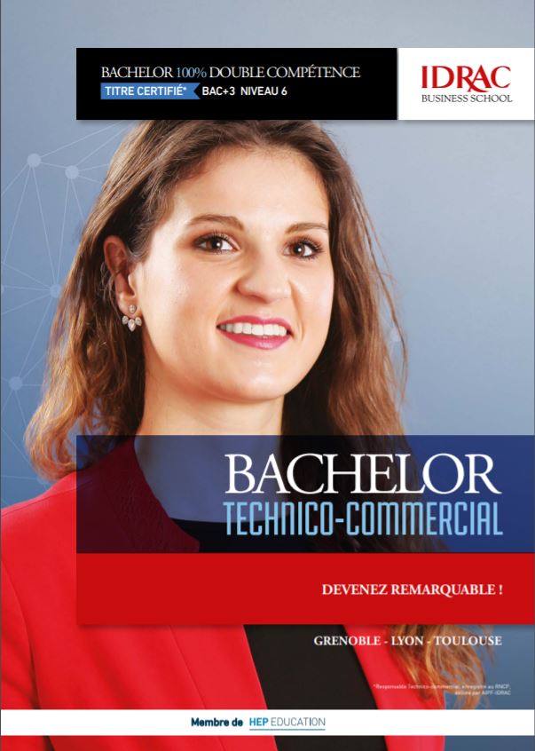 Premiere couverture plaquette Bachelor TC IDRAC