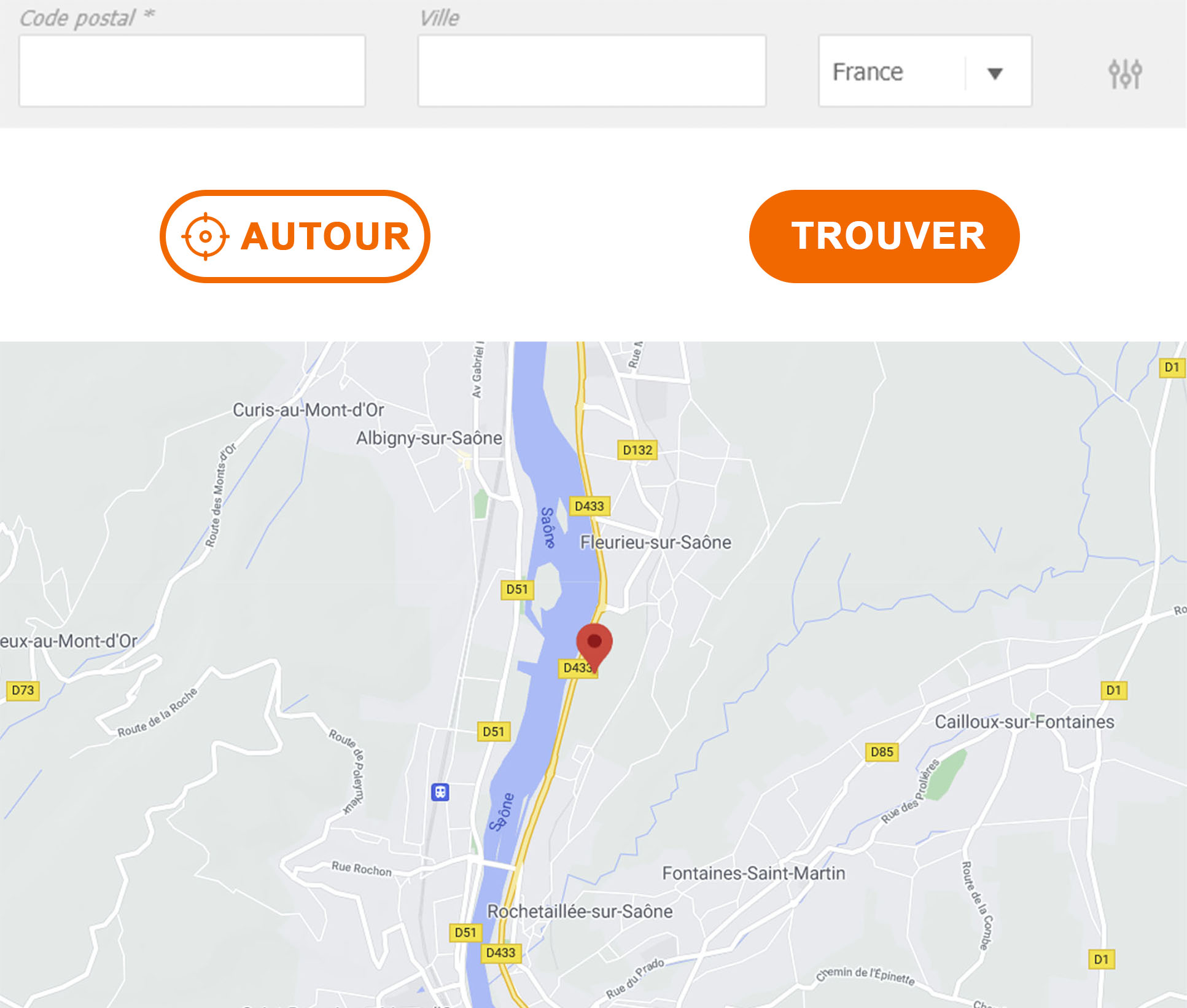 page accueil - V2localisation